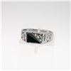 Image 1 : NEW MENS TITANIUM ALLOY CUBIC ZIRCONIA