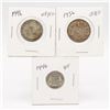 Image 1 : 3 SILVER COINS 1946 SCHILLING-1956 GULDEN-1946 SIX