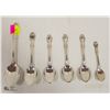 6 BIRKS STERLING SILVER SPOONS TOTAL WEIGHT 146.8G