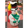 Image 1 : LOT OF 3 CHRISTMAS LAWN ORNAMENTS SNOWMAN & MORE