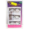 Image 1 : FOSTER GRANT LADIES READING GLASSES 3 PACK +2.00