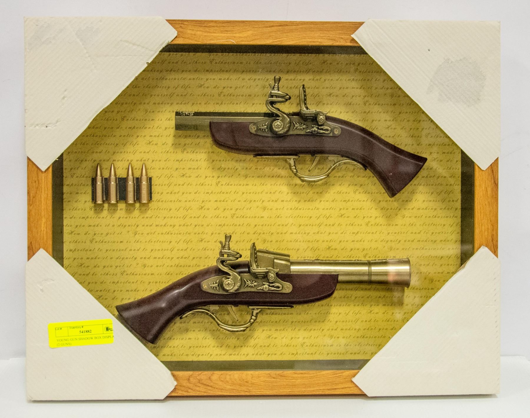 Two Gun Display Box YOUNG GUN SHADOW BOX DISPLAY (2 GUNS)
