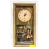 FISHERMAN SHADOWBOX CLOCK