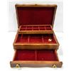 WOOD JEWELRY BOX WITH DRAWER