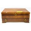 Image 2 : WOOD JEWELRY BOX WITH DRAWER