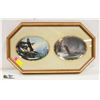 Image 1 : 2 EAGLE PLATES FRAMED