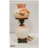 Image 1 : VINTAGE PORCELIN LAMP WITH PORCELIN SHADE