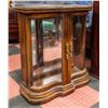 DISPLAY CABINET WITH CURVED GLASS & LIGHT