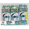 Image 1 : LOT OF 3 NEW WICKED AUDIO BRAWL HEADPHONES