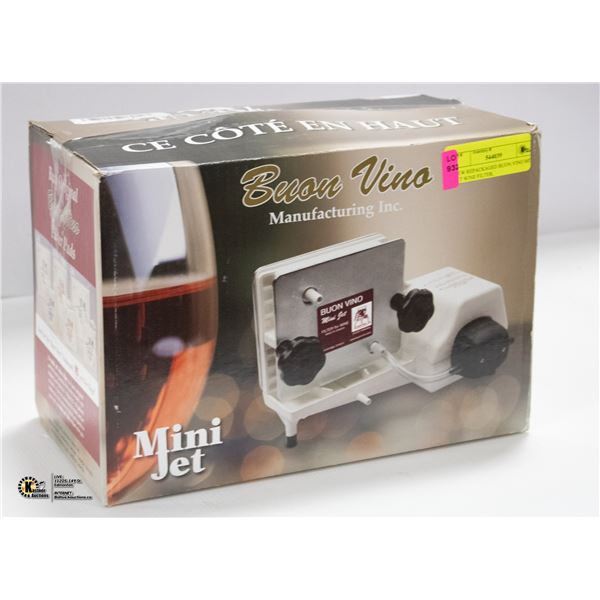 NEW REPACKAGED BUON VINO MINI JET WINE FILTER,