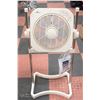 Image 1 : NEW AIR INNOVATIONS TAN 12" STAND FAN WITH REMOTE