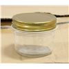 Image 1 : NEW CASE OF 40 GLASS 120ML MASON JARS WITH GOLD