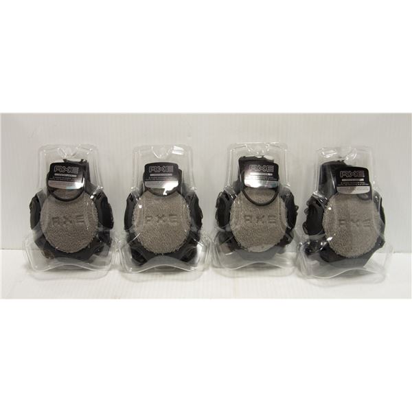 NEW SET OF 4 AXE 2 SIDED SHOWER TOOL DETAILERS