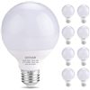 Image 1 : NEW GIOVAR 8 PACK OF G25 LED GLOBE LIGHT BULBS
