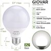 Image 2 : NEW GIOVAR 8 PACK OF G25 LED GLOBE LIGHT BULBS