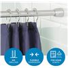 Image 1 : NEW 54-90" STEEL SHOWER CURTAIN ROD