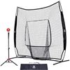 Image 1 : TOP GOLDEN 7FT X 7FT FLEXPRO NET WITH BATTING TEE