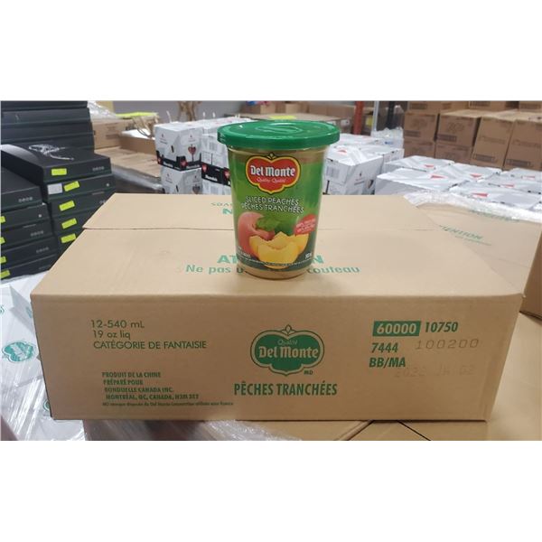 CASE OF 12 DEL MONTE SLICED PEACHES