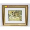 Image 1 : FRAMED WATERCOLOUR PRINT BY ROBERT WOOD