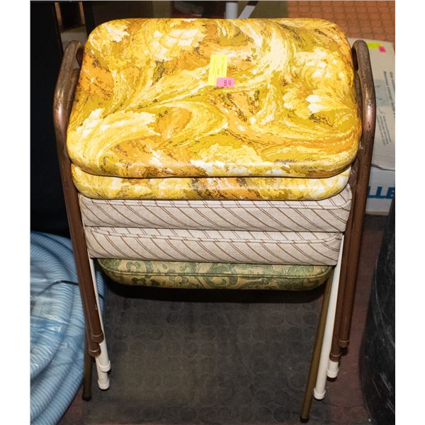 5 ASSORTED VINTAGE STOOLS