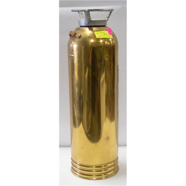 BRASS FIRE EXTINGUISHER COIN BANK