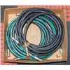 Image 1 : BOX W/ 3/8" 4950 PSI HYDRAULIC HOSES. 5 IN TOTAL.