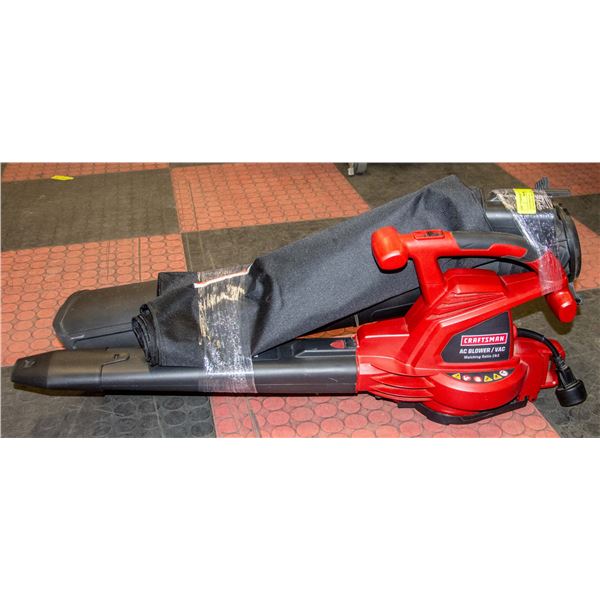 CRAFTSMAN AC BLOWER/VACUUM MULCHING RATIO 14:1.