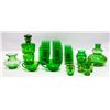 Image 1 : LOT OF GREEN GLASS PIECES