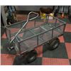 Image 1 : YARD WORKS METAL GARDEN WAGON, FOLD DOWN SIDES +