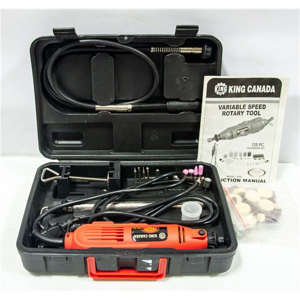 KING CANADA VARIABLE SPEED ROTARY TOOL KIT