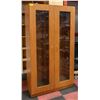 Image 1 : WOOD/GLASS CABINET 39" X 19" X 6FT