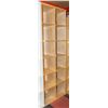 Image 1 : LIGHT BROWN 12 CUBBY CUBE SHELF 28" X 15" X 85"