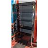 Image 1 : METAL & GLASS CABINET 37" X 17" X 71"