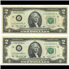 1976 US $2 Bill Consecutive Notes Gem Unc (COI-1015A)