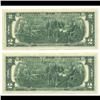 Image 2 : 1976 US $2 Bill Consecutive Notes Gem Unc (COI-1015A)