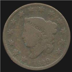 1829 Large Cent Coin RARE Variety (COI-1952)