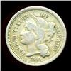 1866 3 Cent Nickel Coin Better Grade RARE ERROR (COI-3757)