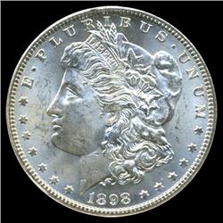 1898O Morgan Silver Dollar Choice Unc Graded (COI-3845)