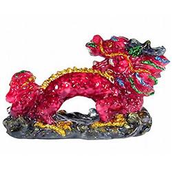 270.00ct. Ruby&Sapphire Chinese Dragon Figure Statue RETAIL $850 (GEM-2471)