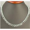 87ct. Aqua Blue Santa Maria Aquamarine Natural Briolettes Necklace RETAIL $85000 (JEW-1121)