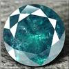 Image 1 : 0.11ct. Dazzling Light Blue/Green Diamond Round Cut RETAIL $ (GEM-5593)