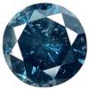 0.27ct. Dazzling Dark Blue Diamond Round Cut RETAIL $ (GEM-5597)