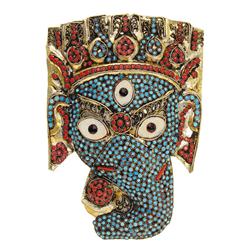 Vintage Tibet Elephant Ritual Mask (ANT-664)