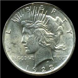 1923 Peace Dollar Choice Unc  (COI-3964)