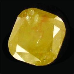 0.88ct. Exquisite Honey Diamond Cushion Cut 5.5x5mm RETAIL $ (GEM-6032)