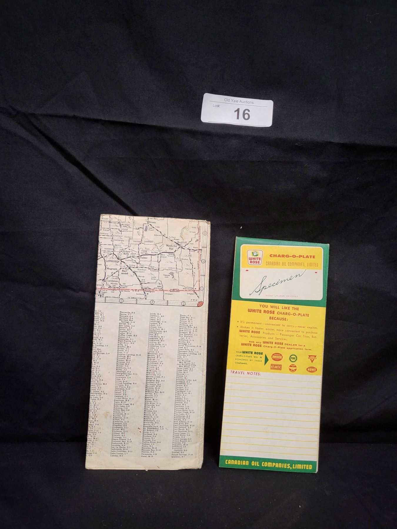 TWO VINTAGE WHITE ROSE & AAA ROAD MAPS
