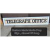 Image 1 : WOOD TELEGRAPH OFFICE MOVIE PROP SIGN, NO SHIPPING