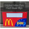 Image 1 : MCDONALDS 24 HOUR DRIVE THRU PLEXIGLASS SIGN