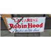 Image 1 : VINTAGE PORCELAIN ROBIN HOOD FLOUR SIGN, NO SHIPPING