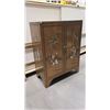 Image 1 : ASIAN CABINET W/APPLIED SOAPSTONE DETAILS, NO SHIPPING